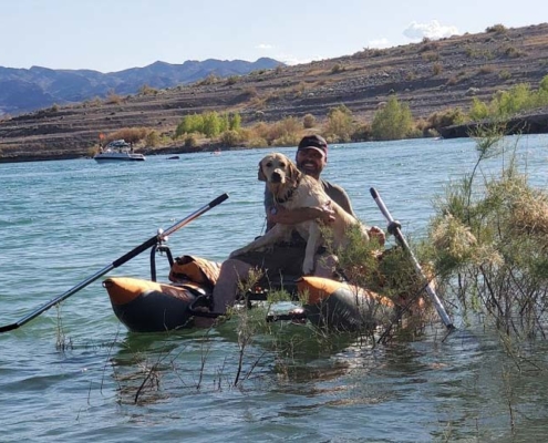 craig and moby fishing Lake Mead